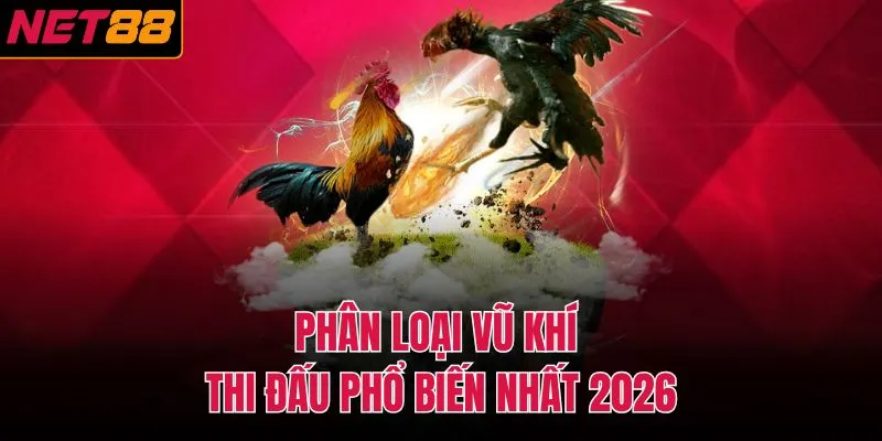 Phân loại vũ khí thi đấu phổ biến nhất 2026